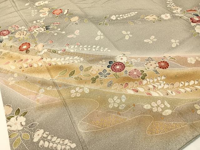 平和屋着物●訪問着　辻が花　暈し染め　金彩　正絹　逸品　CABD8114vp_2