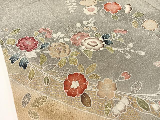 平和屋着物●訪問着　辻が花　暈し染め　金彩　正絹　逸品　CABD8114vp_4