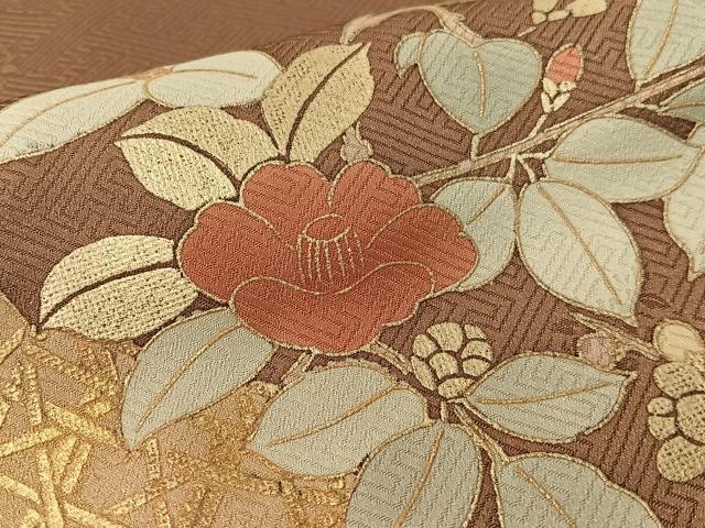 平和屋着物●訪問着　花篭文　金彩　正絹　逸品　CABD8127vp_6
