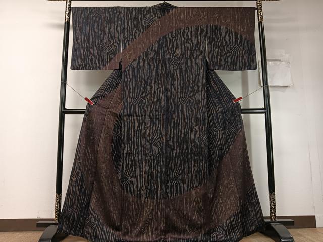 平和屋着物＊夏物　つけ帯　櫛　簪花文　黒地　DABC8105cm 平和屋着物＊夏物 つけ帯 櫛 簪花文 黒地 DABC8105cm 【公式通販】