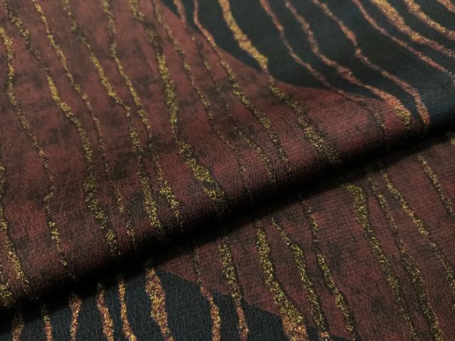 平和屋着物●訪問着　お召地　道長文様　金彩　伊勢丹扱い　正絹　逸品　CABD8210vp_5