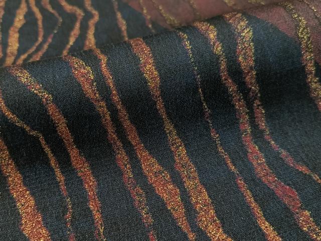 平和屋着物●訪問着　お召地　道長文様　金彩　伊勢丹扱い　正絹　逸品　CABD8210vp_6