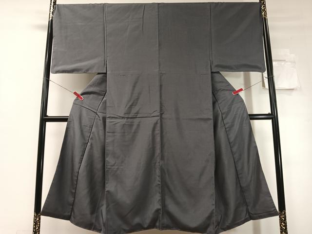 平和屋着物●男性　本場大島紬　薄鼠色　正絹　逸品　CABD8215vp_1