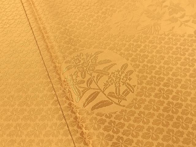 平和屋着物●無地絵羽訪問着　草花丸地紋　狐色　正絹　逸品　CABD8229vp_4