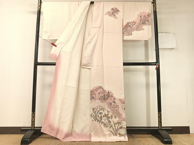 平和屋着物●訪問着　辻が花　絞り　手描き　正絹　逸品　未使用　CABD8329vp_1