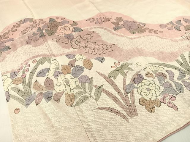 平和屋着物●訪問着　辻が花　絞り　手描き　正絹　逸品　未使用　CABD8329vp_2