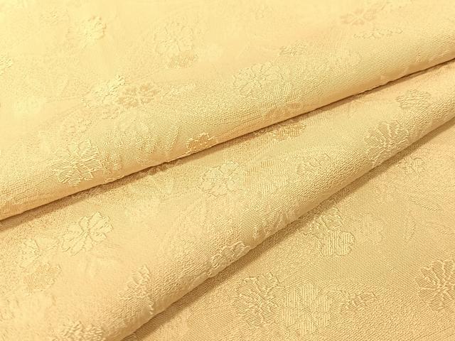平和屋着物●上質な色無地　七宝花地紋　蜂蜜色　正絹　逸品　CABD8336vp 29,575円