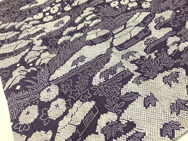 平和屋着物●訪問着　総絞り　雪景色　正絹　逸品　CABD8343vp_2