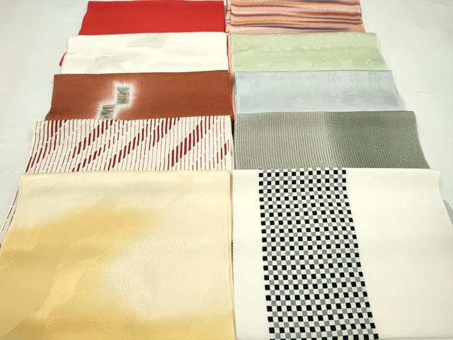 平和屋着物★和装小物　帯揚げ10枚セット　丹後ちりめん　正絹　逸品　CABD8401ju