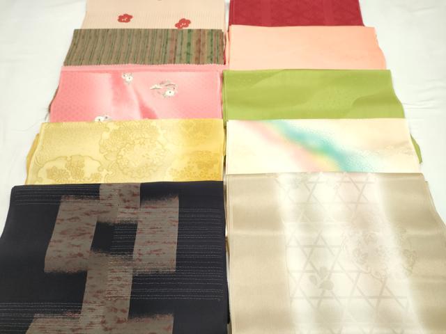 平和屋着物★和装小物　帯揚げ10枚セット　正絹　逸品　CABD8402ju