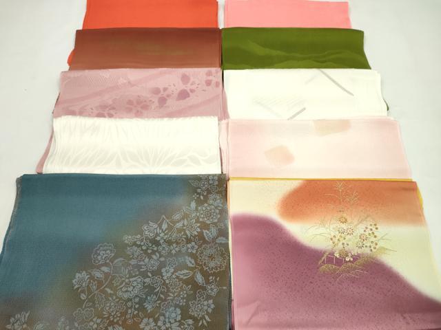 平和屋着物★和装小物　帯揚げ10枚セット　正絹　逸品　CABD8411ju