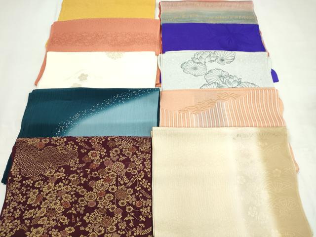 平和屋着物★和装小物　帯揚げ10枚セット　丹後ちりめん　正絹　逸品　CABD8416ju