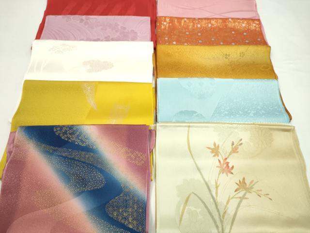 平和屋着物★和装小物　帯揚げ10枚セット　正絹　逸品　CABD8424ju