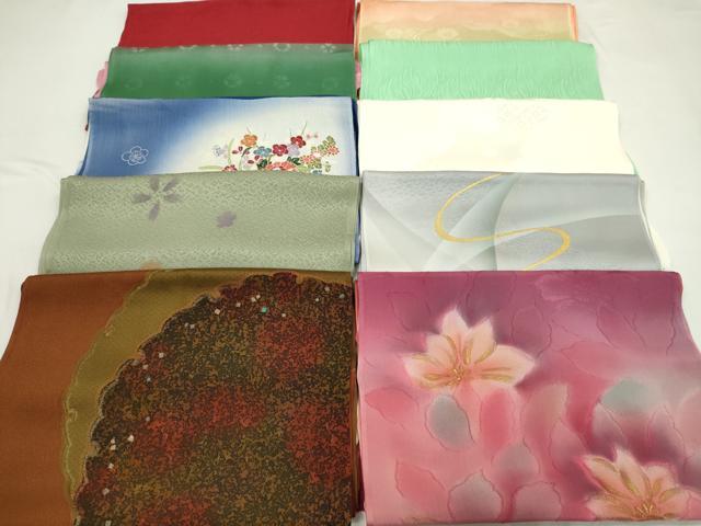 平和屋着物★和装小物　帯揚げ10枚セット　丹後ちりめん　正絹　逸品　CABD8436ju