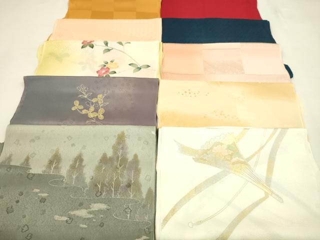 平和屋着物★和装小物　帯揚げ10枚セット　正絹　逸品　CABD8445ju