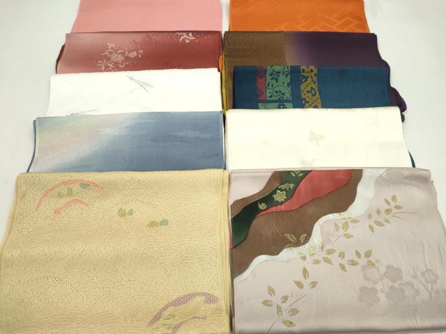 平和屋着物★和装小物　帯揚げ10枚セット　丹後ちりめん　正絹　逸品　CABD8448ju