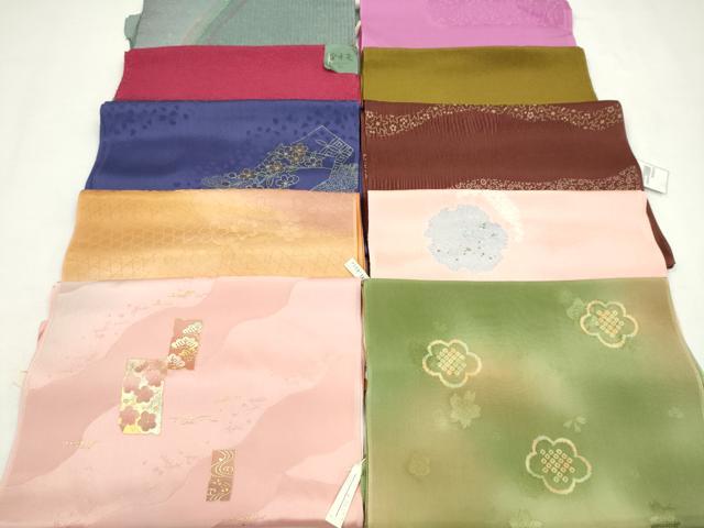 平和屋着物★和装小物　帯揚げ10枚セット　正絹　逸品　未使用　CABD8643ju