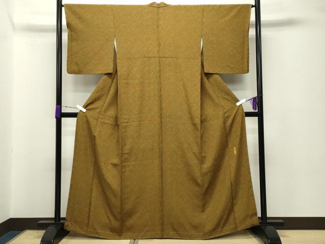 平和屋着物●重要無形文化財　人間国宝　中村勇二郎　江戸小紋　古代菊　正絹　逸品　未使用　CABD8826gh_1