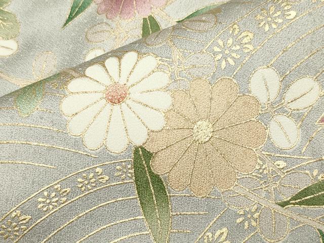 平和屋着物●訪問着　立波舞蝶文　暈し染め　金彩　正絹　逸品　未使用　CABD8880gh_6