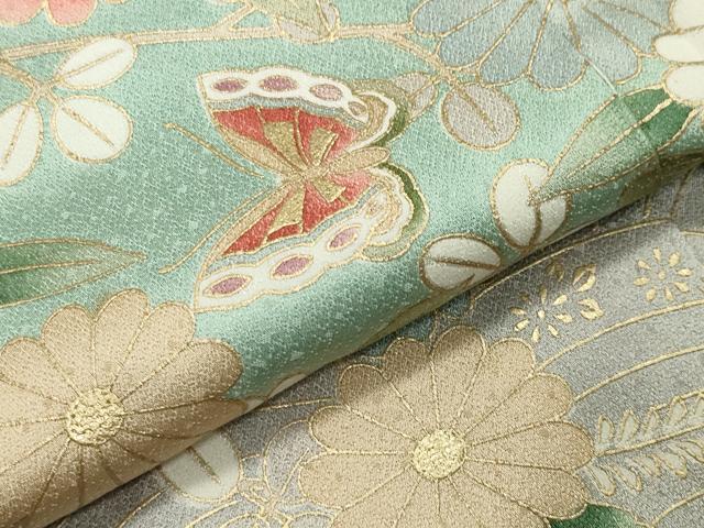 平和屋着物●訪問着　立波舞蝶文　暈し染め　金彩　正絹　逸品　未使用　CABD8880gh_5