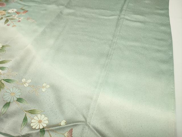 平和屋着物●訪問着　立波舞蝶文　暈し染め　金彩　正絹　逸品　未使用　CABD8880gh_4