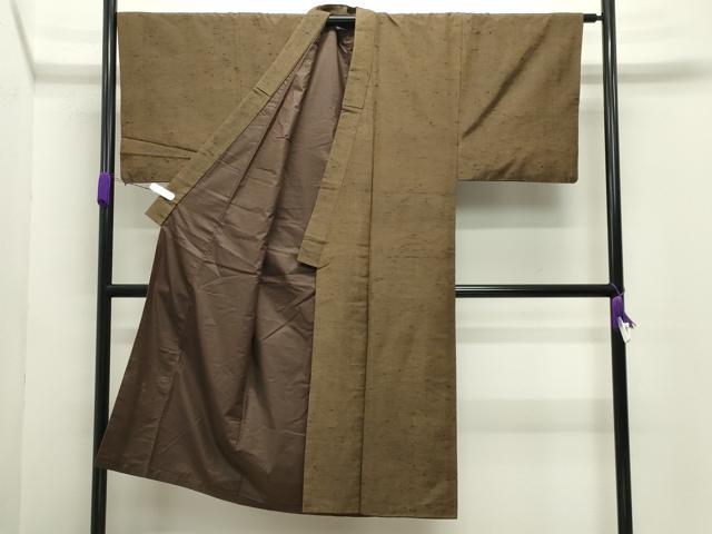平和屋着物○男性 紬 霞文 正絹 逸品 CABD8911gh
