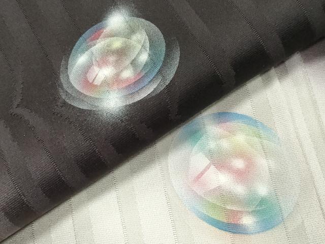 平和屋着物●訪問着　手描き　水玉　暈し染め　正絹　逸品　CABD8951gh_4