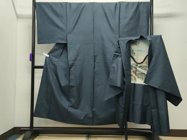 平和屋着物●男性　本場大島紬　アンサンブル　100亀甲　総詰め　正絹　逸品　CABD9204gh
