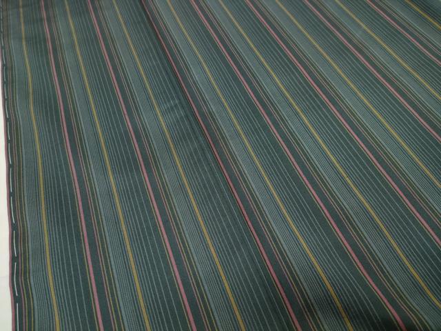 平和屋着物●本場縞大島紬　縞　ロング丈　正絹　逸品　未使用　CABD9228gh_3