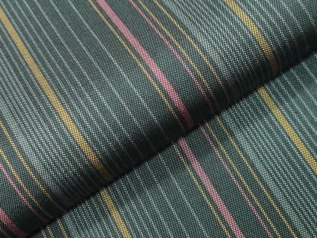 平和屋着物●本場縞大島紬　縞　ロング丈　正絹　逸品　未使用　CABD9228gh_4