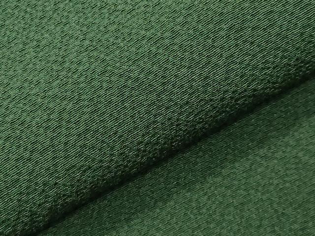 平和屋着物●豪華振袖　色無地　深緑色　やまと誂製　正絹　逸品　CABD9240gh_5