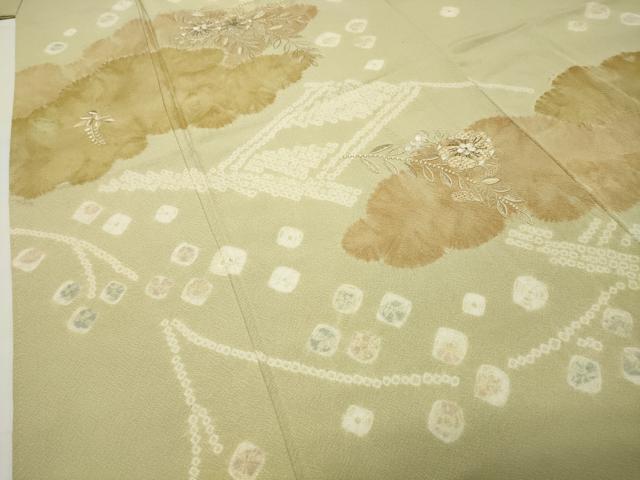平和屋着物●中国三大刺繍　スワトウ刺繍　訪問着　駒刺繍　辻が花　絞り　金糸　正絹　逸品　未使用　CABD9282gh_3
