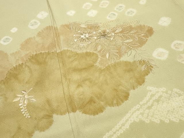 平和屋着物●中国三大刺繍　スワトウ刺繍　訪問着　駒刺繍　辻が花　絞り　金糸　正絹　逸品　未使用　CABD9282gh_2