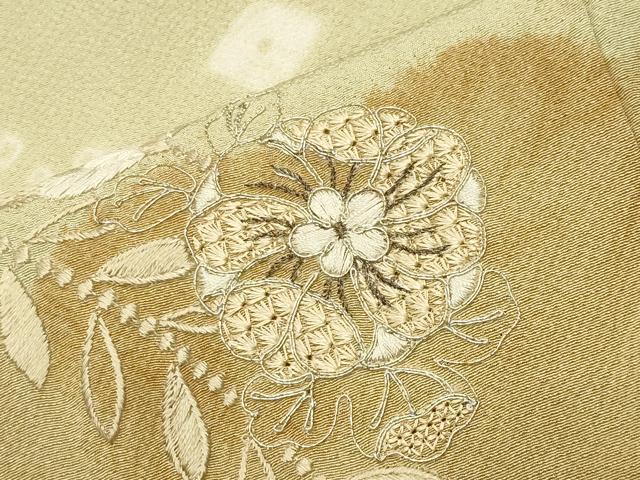 平和屋着物●中国三大刺繍　スワトウ刺繍　訪問着　駒刺繍　辻が花　絞り　金糸　正絹　逸品　未使用　CABD9282gh_6