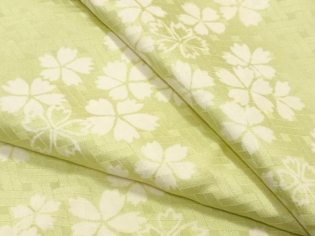 平和屋着物●長襦袢　無双仕立て　舞桜文　正絹　逸品　未使用　CABD9431gh 16,848円