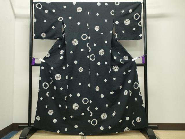 平和屋着物∴夏物　浴衣　吉祥丸文　綿　逸品　CABD9531gh_1