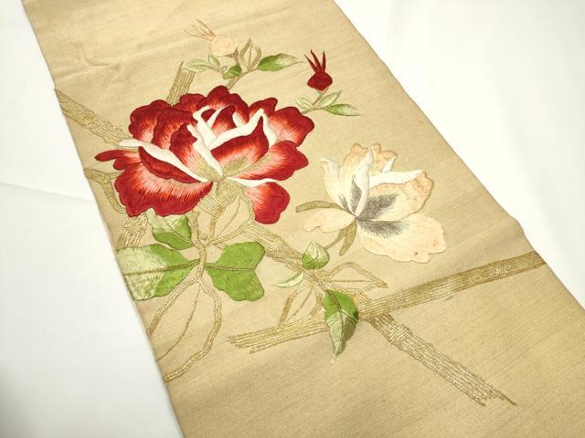 平和屋着物○アンティーク 大正ロマン 太鼓柄 京袋帯 唐織 駒刺繍 総