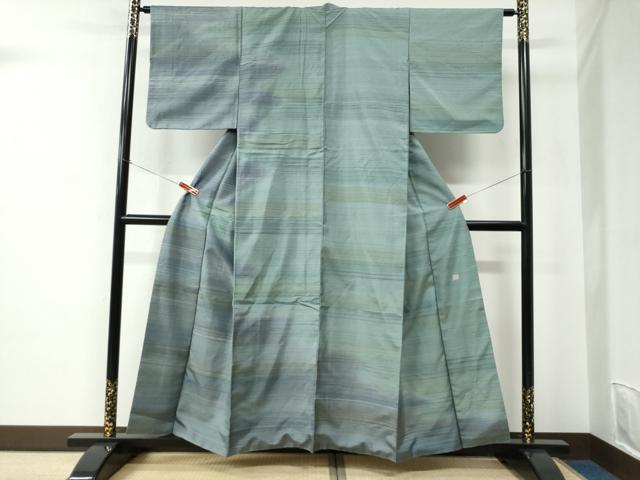 平和屋着物●友禅作家　岡部修治　訪問着　枝花文　暈し染め　金銀彩　ロング丈　正絹　逸品　AABF0231fy メルカリ