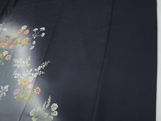 平和屋着物●訪問着　駒刺繍　草花文　暈し染め　正絹　逸品　CABE2027yc_4