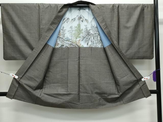 平和屋着物○男性 本場大島紬 アンサンブル・長襦袢セット 有馬柄 正絹