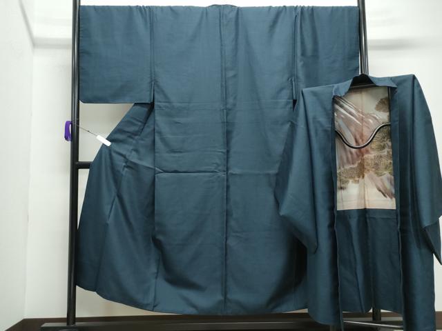 平和屋着物●男性　紬　アンサンブル　80亀甲　総詰め　正絹　逸品　CABE2035yc 33,800円