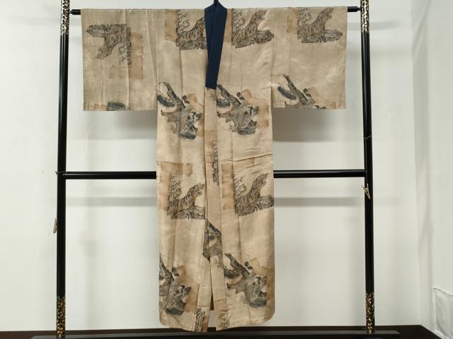 平和屋着物●男性　本場大島紬　アンサンブル・長襦袢セット　吉祥文　正絹　逸品　CABE2086yc_7