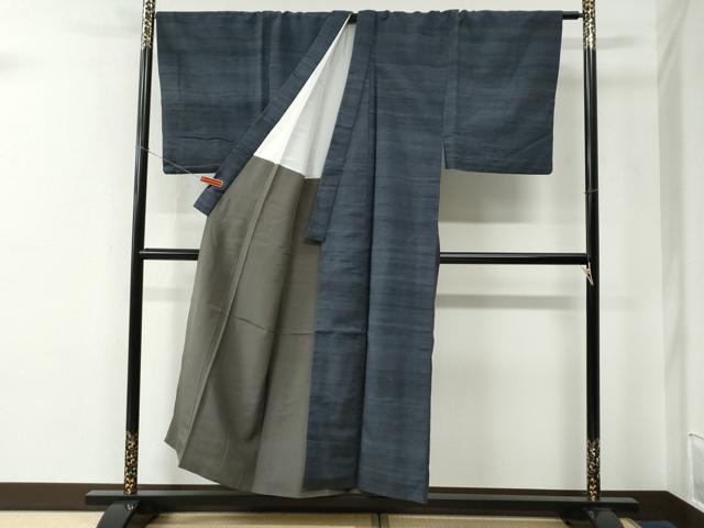 平和屋着物●男性　紬　霞文　正絹　逸品　CABE2175yc_2