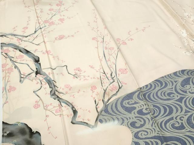 平和屋着物●訪問着　流水枝梅文　金彩　正絹　逸品　未使用　CABE2180yc_3