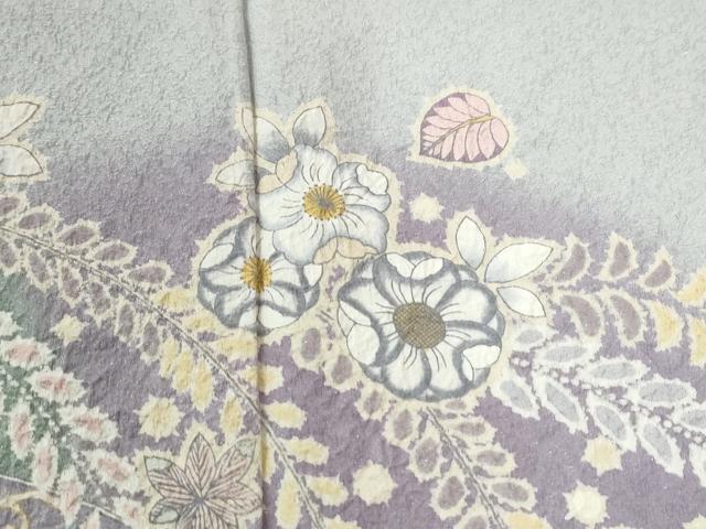 平和屋着物●訪問着　作家物　辻が花　絞り　暈し染め　銀通し地　正絹　逸品　未使用　CABE2207yc_2