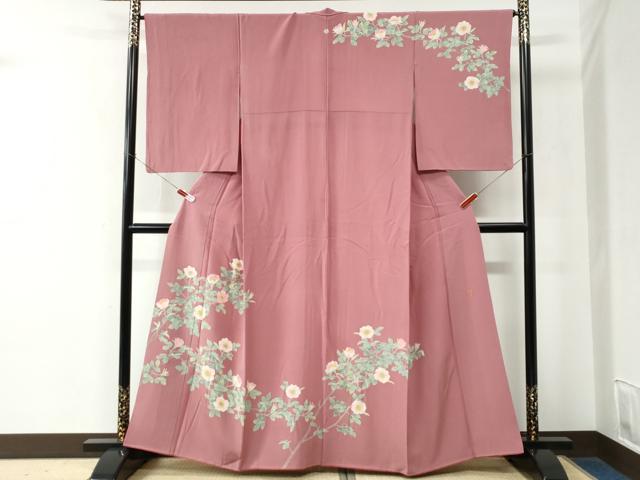 平和屋着物●訪問着　作家物　枝花文　正絹　逸品　CABE2257yc
