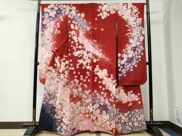 平和屋着物○豪華振袖 作家物 辻が花 暈し染め 金通し地 正絹 逸品 