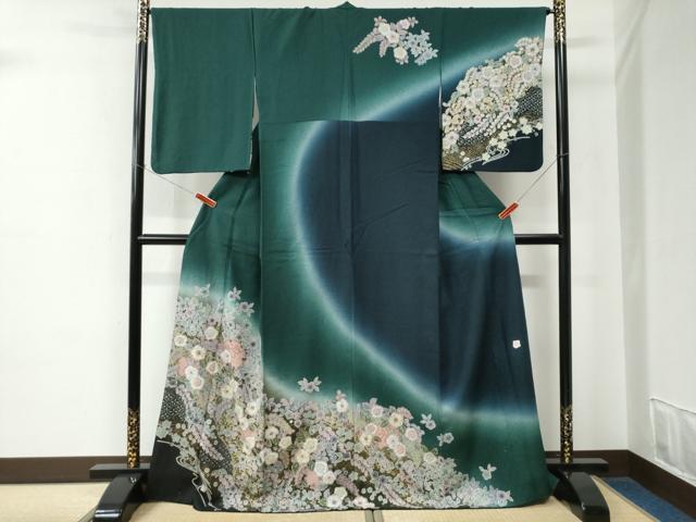 平和屋着物○上質な色無地 仙斉茶色 正絹 逸品 CABD8193vp 【公式通販】