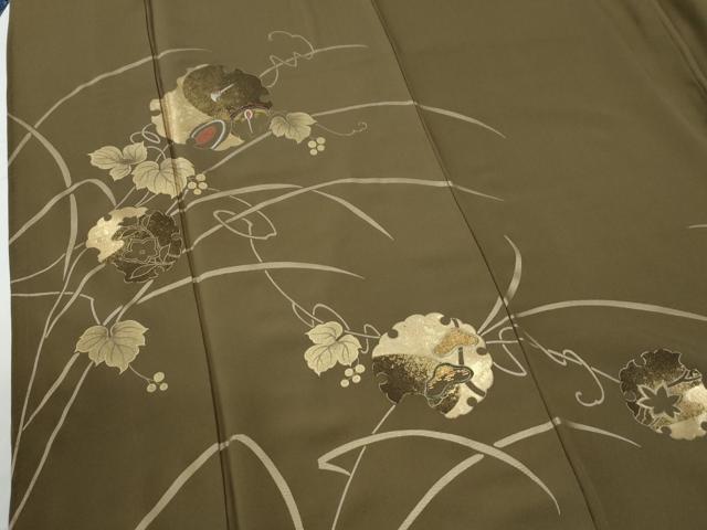 平和屋着物●訪問着　竹屋町刺繍　雪輪鶴南天花文　金彩　正絹　逸品　CABE2348yc_3