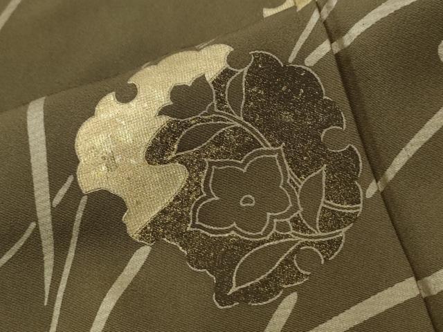 平和屋着物●訪問着　竹屋町刺繍　雪輪鶴南天花文　金彩　正絹　逸品　CABE2348yc_6